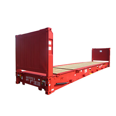 40FT Flat Rack Shipping Container