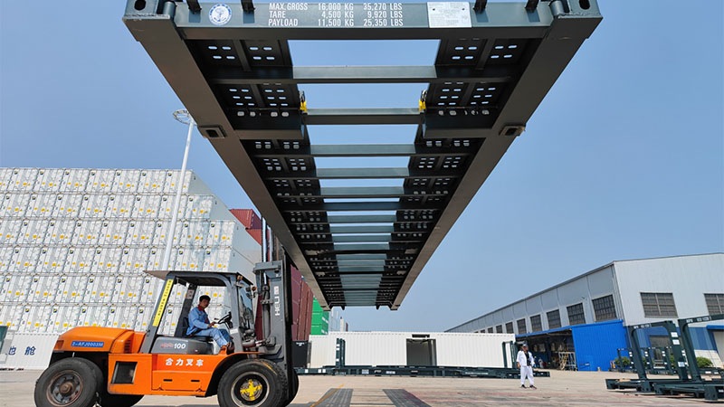 48' Foldable Rack for Transporting Vehicles